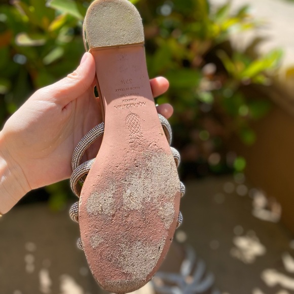 EUC Aquazzura moondust slides sandals $895 37.5 - Picture 10 of 10